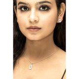 Silver Luster Diamond Drops