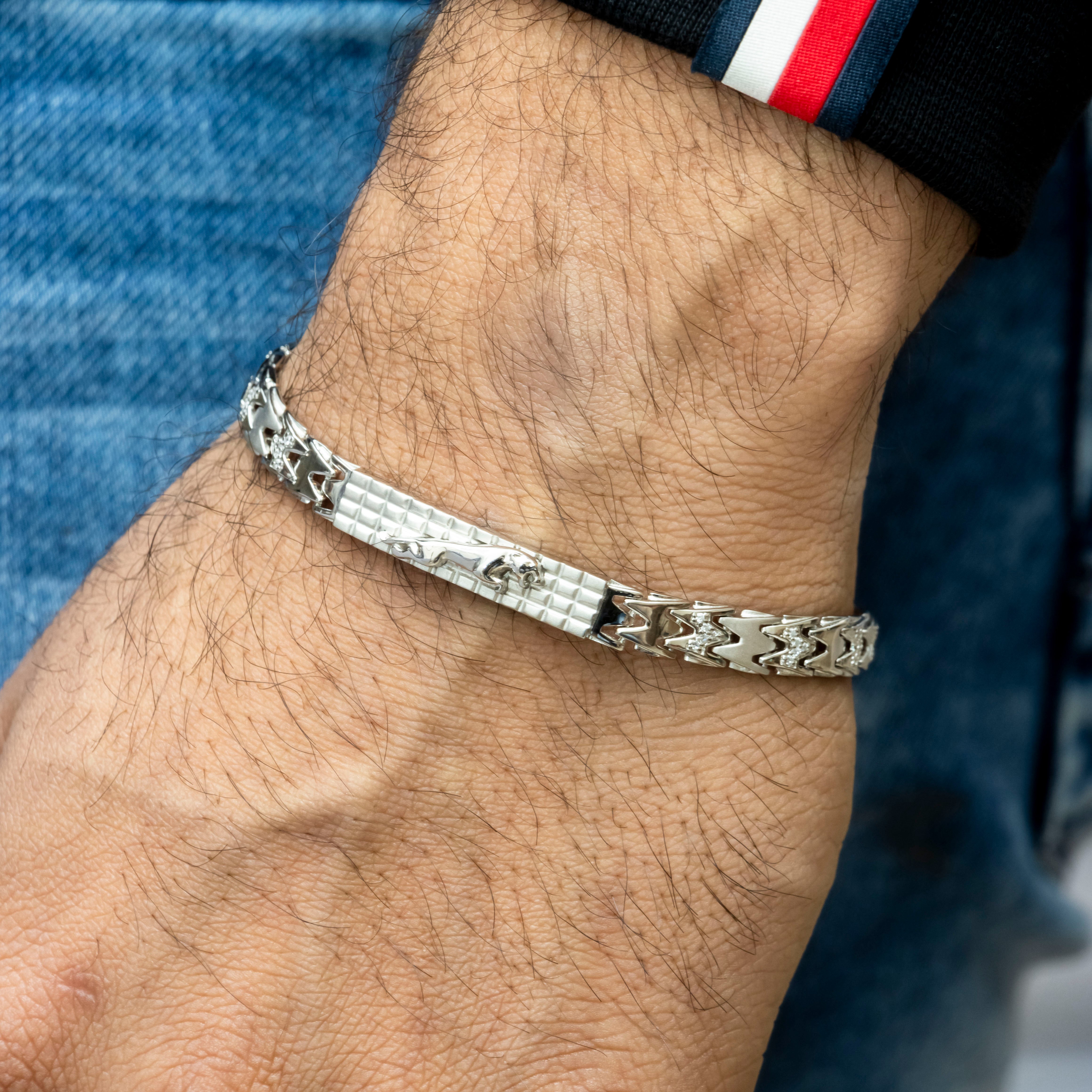 Silver Roar Men's Bracelet
